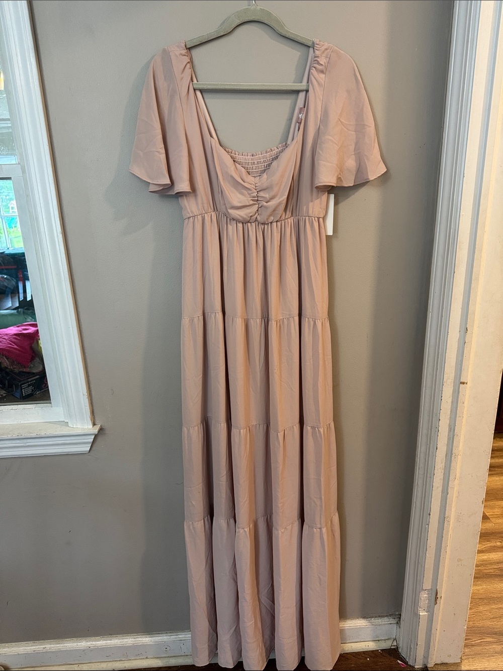 NWT Show Me Your Mumu Nicole Maxi Dress Blush Pink Size XL - Picture 3 of 7